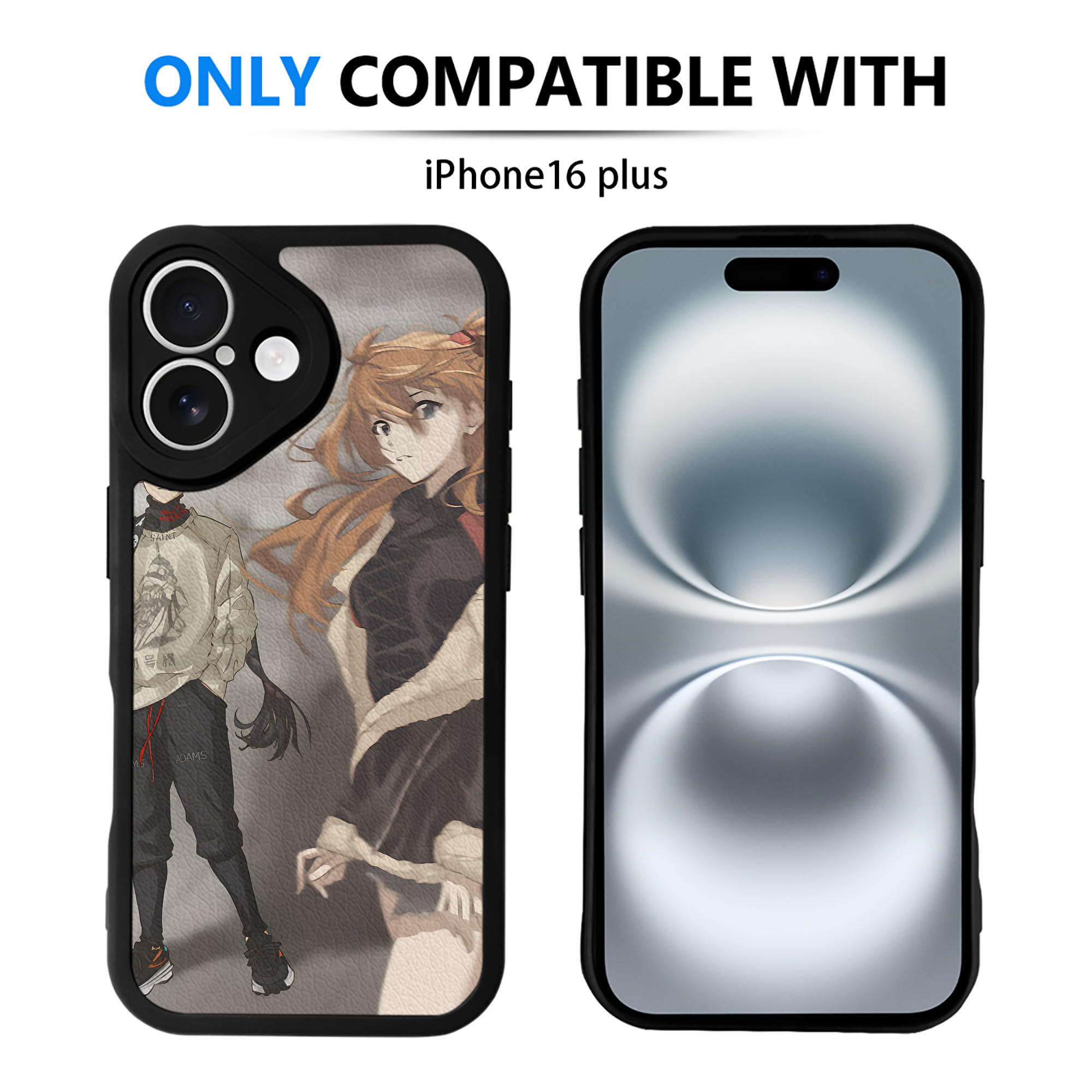 （画像用） EVA 新世紀エヴァンゲリオン 【iPhone 16シリーズ対応】シリコンスマホケース（レザー調） 材質：シリコン